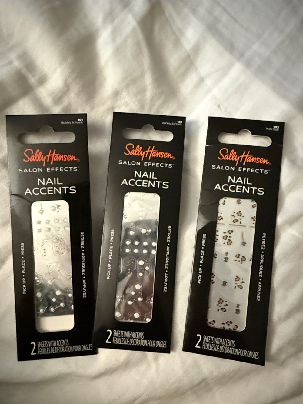 Sally Hansen Salon Effects Nail Accents - White Nail Stickers